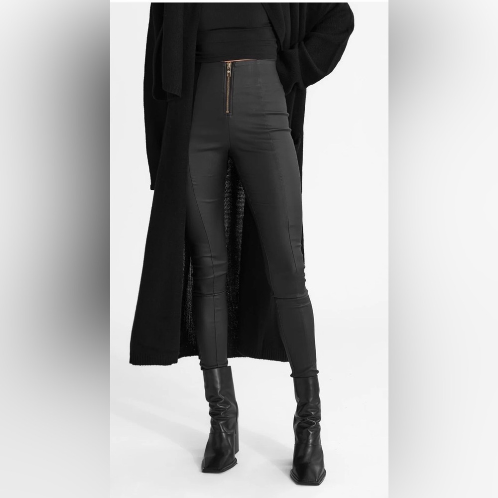 All Things Golden Second Skin Vegan Faux Leather Pant Size XS